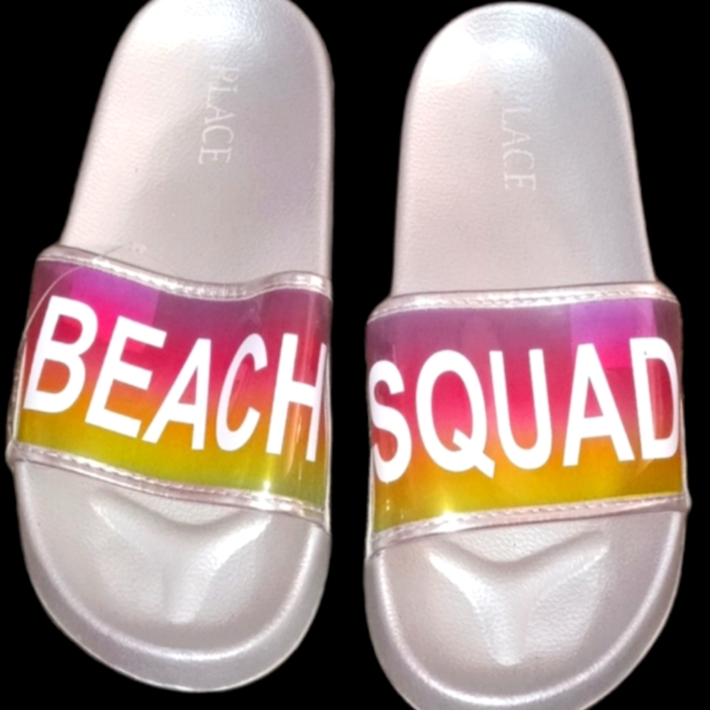 Girls beach slides "Beach Squad"